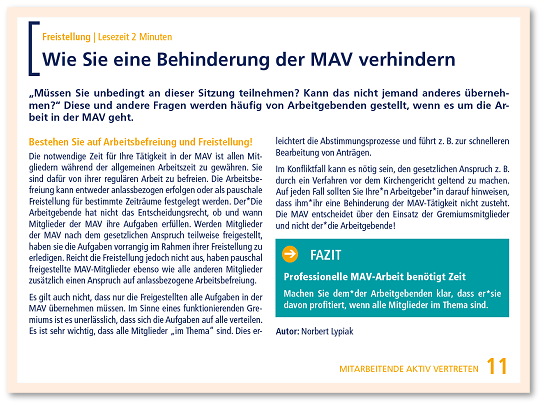 Mitarbeitervertretungen (MAV)